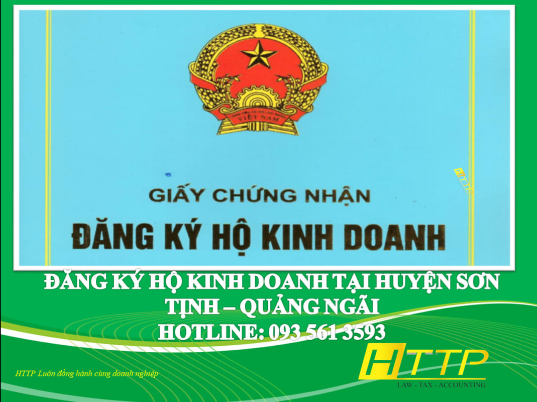 Đăng ký hộ kinh doanh tại Huyện Bình Sơn
